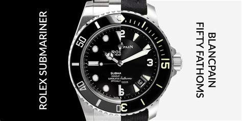 blancpain fifty fathoms oder rolex submariner